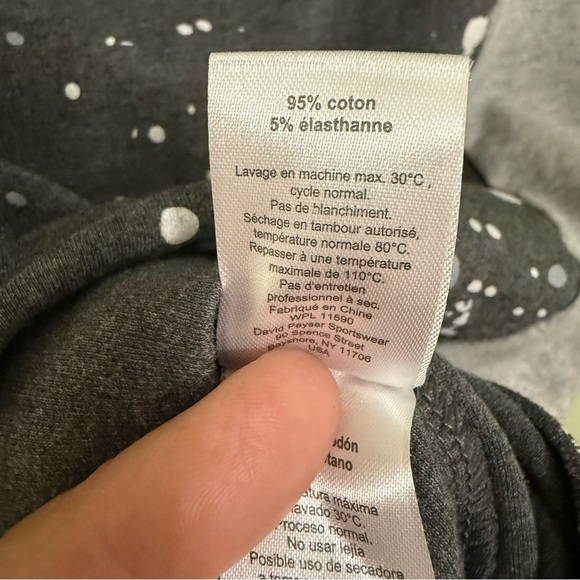 Andy & Evan Charcoal and Black splatter Hoodie sweatshirt - Picture 8 of 9